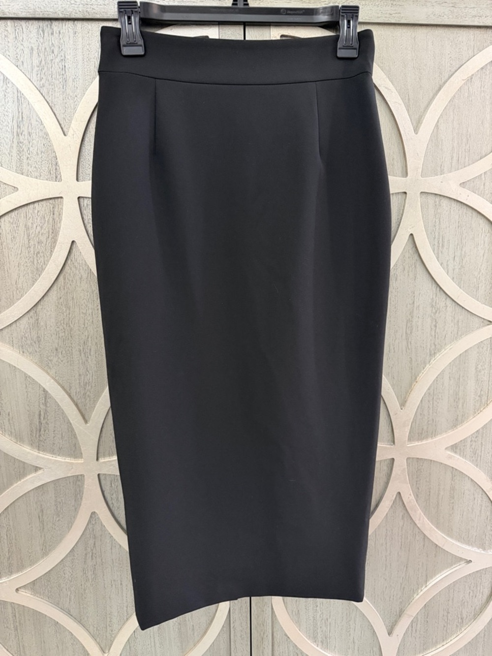 ANTONIO MELANI Black High-Waist Pencil Skirt